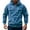 Sky Blue, variant on Mens Casual Corduroy Hooded Sweatshirt Long Sleeve Pullover Hoodie With Pocket Gray XXL