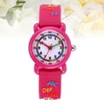 thumbnail image 3 of 1 reloj de pulsera de cuarzo con dibujos animados en 3D, delicado y resistente al agua, para niños (color rosa), 3 of 7