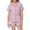 0-Light Purple910, variant on WOYY Toddler Girls Bow Outfit Set Short Sleeve Button Shirt Shorts Sleepwear, Sizes 2-3T