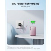 Anker Nano Power Bank, 10,000mAh Portable Charger with 2.3 ft InstaCord Retractable Cable, 45W Max Compact Battery Pack, Smart Display