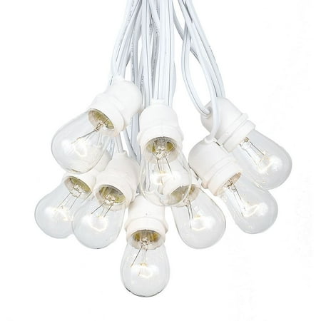 37.5 Foot S14 Edison Outdoor String Lights - Commercial Grade String Lights - Backyard Garden Gazebo – Cafe Market String...