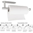 thumbnail image 6 of 1pc Towel Holders, Paper Towels Rolls, Paper Towels Bulk, Self-Adhesive Under Cabinet, Both Available In Adhesive And Screws, Stainless Steel Paper Towel Holder, 6 of 8