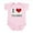Petal Pink, variant on CafePress - I Love Techno Infant Creeper - Baby Light Bodysuit, Size Newborn - 24 Months