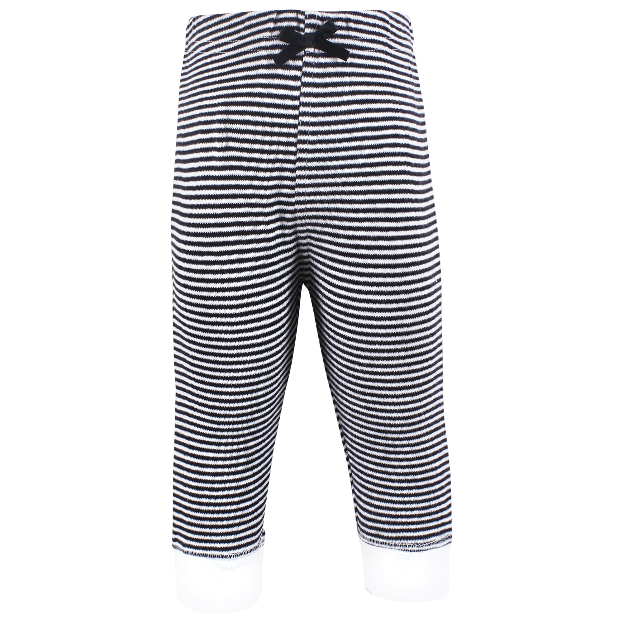 Hudson Baby Girls Cotton Pants and Leggings, Black Daisy, 3T