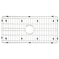 Gourmetier GKFAWR3318 Arcticstone 29"X14" Rectangular Kitchen Sink Grid, Brushed