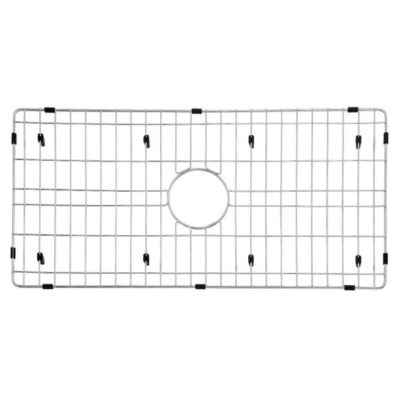 Gourmetier GKFAWR3318 Arcticstone 29"X14" Rectangular Kitchen Sink Grid, Brushed