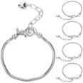 thumbnail image 4 of WORGEOUS 5 uds cadenas de hueso de serpiente pulseras de Metal pulseras decorativas para mujer pulseras DIY, 4 of 7
