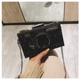 thumbnail image 3 of Dengmore Daily Casual Crossbody Bag Glitter Camera Shaped Bag Crossbody Bag Small Crossbody Purse Evening Clutch Camera Shaped Purse Glitter Handbag For Women, 3 of 9