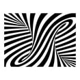 thumbnail image 3 of Tiptophomedecor 3D Illusion Wallpaper Wall Mural - Optical Art: Black And White, 3 of 4