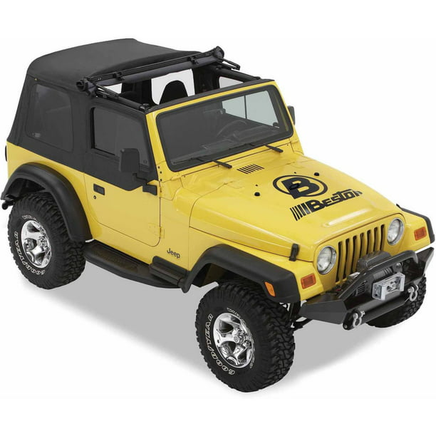 Bestop 51699-33 Jeep Wrangler Sunrider Replacement Top with Clear Windows,  Dark Tan 