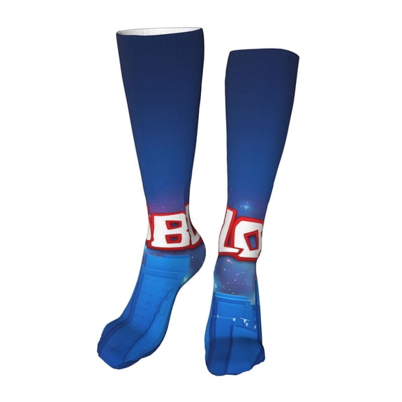 Gokiu Roblox Womens Thigh High Socks Warm Stocking Casual Knee High Long Stockings for Daily Wear