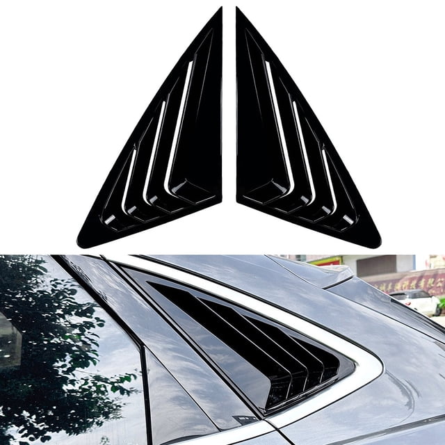 1 Pair Rear Window Triangle Shade Spoiler for Q3 F3 Sportback 2019-2024 Body Kit