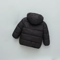 thumbnail image 5 of Toddler Kids Boys Girls Cute Solid Color Plush Cute Winter Thick Casual Keep Warm Hooded Coat Jacket, 5 of 8