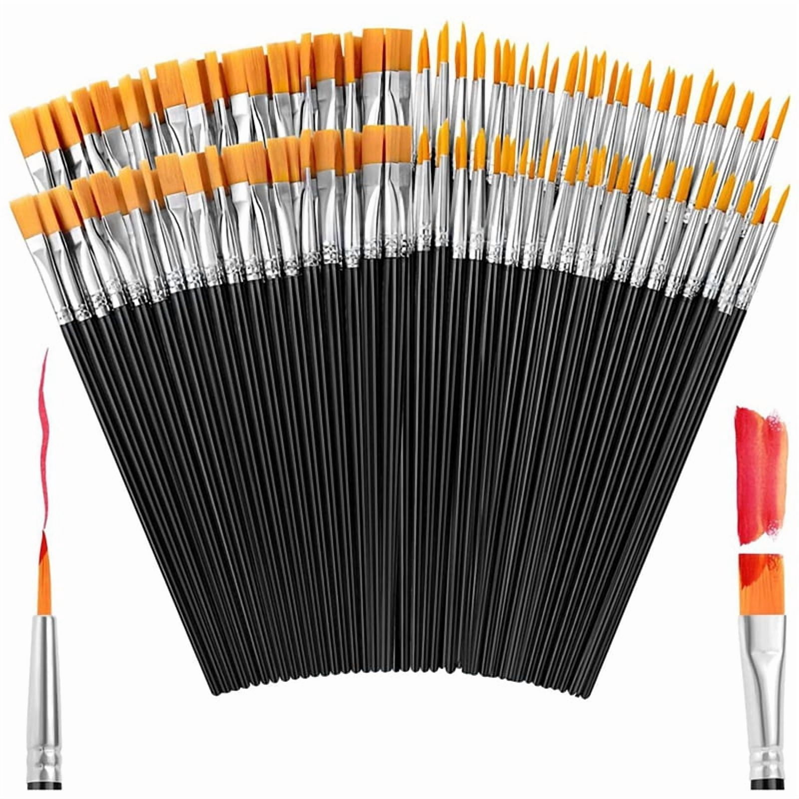 Paint Brushes,320Pcs Nylon Paint Brushes Acrylic Paint Brushes,Craft Acrylic Paint Brushes for Classroom Oil Watercolor