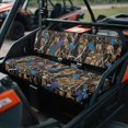 thumbnail image 2 of Yuyamidu Camo Hunting UTV Seat Covers Compatible with Kawasaki Mule 3010 4000 4010 4x4 2009-2023 2025 Elastic Edge Non-Slip Comfortable Split Seat Covers Blue Leaves UTV Protection Accessories, 2 of 7
