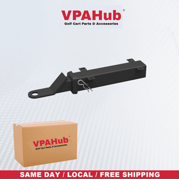 VPAHub Heavy Duty Universal Golf Cart Trailer Hitch with 2" Receiver for Step on Back, Rear Seat Hitch Kit Compatible with Club Car, EZGO, Yamaha