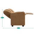 Suri Kids Push Back Loveseat Recliner with Cup Holders, Adjustable