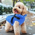 thumbnail image 5 of PcEoTllar Winter Dog Coat with Harness, Waterproof Reflective Dog Winter Jacket, Thick Fleece Snowsuit Christmas Vest for Small Dogs 5-8 lbs, Blue, 5 of 10