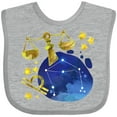 thumbnail image 3 of Inktastic Libra Constellation Zodiac Sign Illustration Boys or Girls Baby Bib, 3 of 4