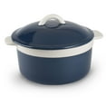 thumbnail image 2 of Mr. Food Test Kitchen 1.5Qt Covered Blue Round Casserole, 2 of 2