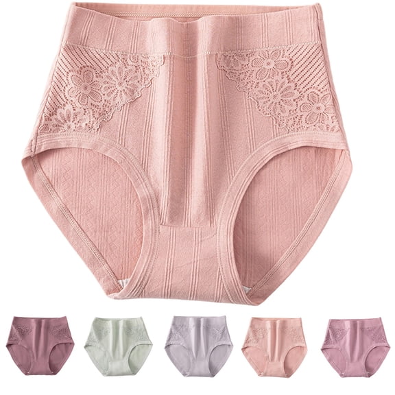 HVOBTTY Women's Cotton High Waist Briefs Shorts Soft Elastic Breathable Flexible For Daily Sport Training Panties