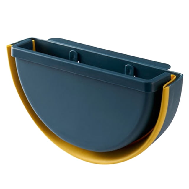 Cesta de basura pa cocina, porche, canasta de almacenamiento, autoadhesiva, Azul Sunnimix Cubo de basura plegable de cocina