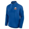 thumbnail image 4 of Men's Fanatics Royal New York Islanders Authentic Pro Rink Training Quarter-Zip Pullover, 4 of 5