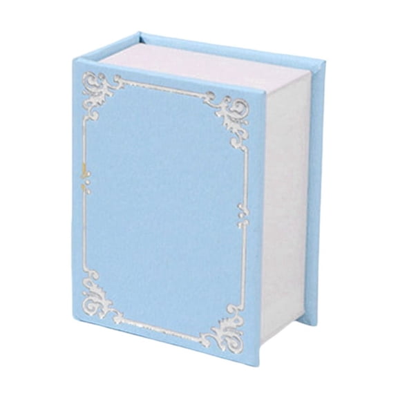AOOOWER Elegant Book Styles Jewelry Storage Box Rings Display Container with Magnetic Clasp Accessory for Gifts Packaging