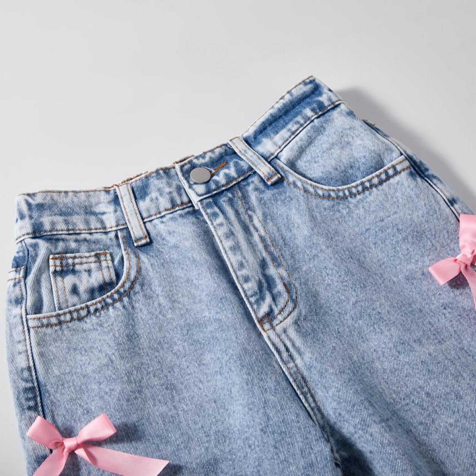 YESIMOLA High Waisted Wide Leg Jeans Girl Jeans Petite Flare Pants High Yoga Pants Warm Baby Clothes Infant Girl Clothes Gifts for Girls 8-10, Blue 12-13 Years
