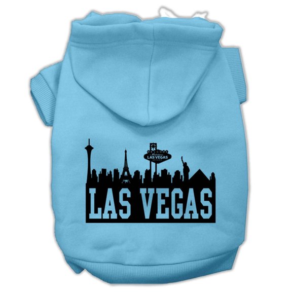 Pet, Dog Cat Hoodie Screen Printed, "Las Vegas Skyline"
