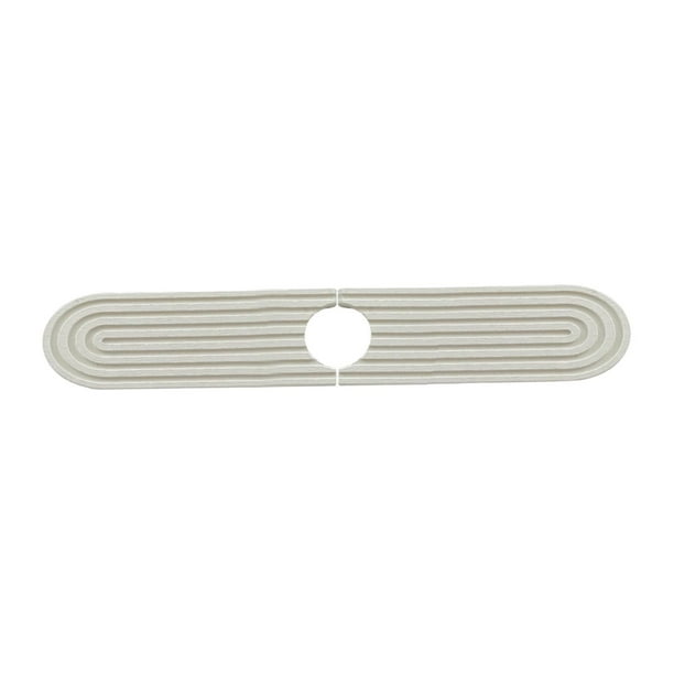 Alfombrilla para grifo de fregadero de cocina, protector contra salpicaduras para cocina de hotel y baño. Blanco