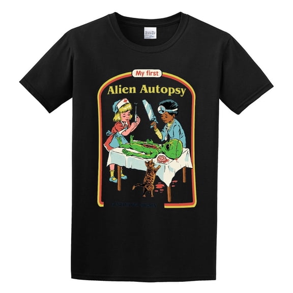 Men's My First Alien Autopsy T-shirts Black S