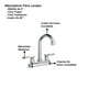 thumbnail image 2 of Llave Mezcladora Baño Lavabo Alfa  Cromado de Acero Inoxidable Manerales Piruli, 2 of 3