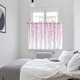 thumbnail image 3 of Pink Polka Dots Kitchen Curtains Window Panels, Vintage Abstract Art Watercolor Insulated Window Treatment Curtain, Grommet Curtains for Bedroom/Living Room/Bathroom, 2 Piece 52"Wx72"L, 3 of 8
