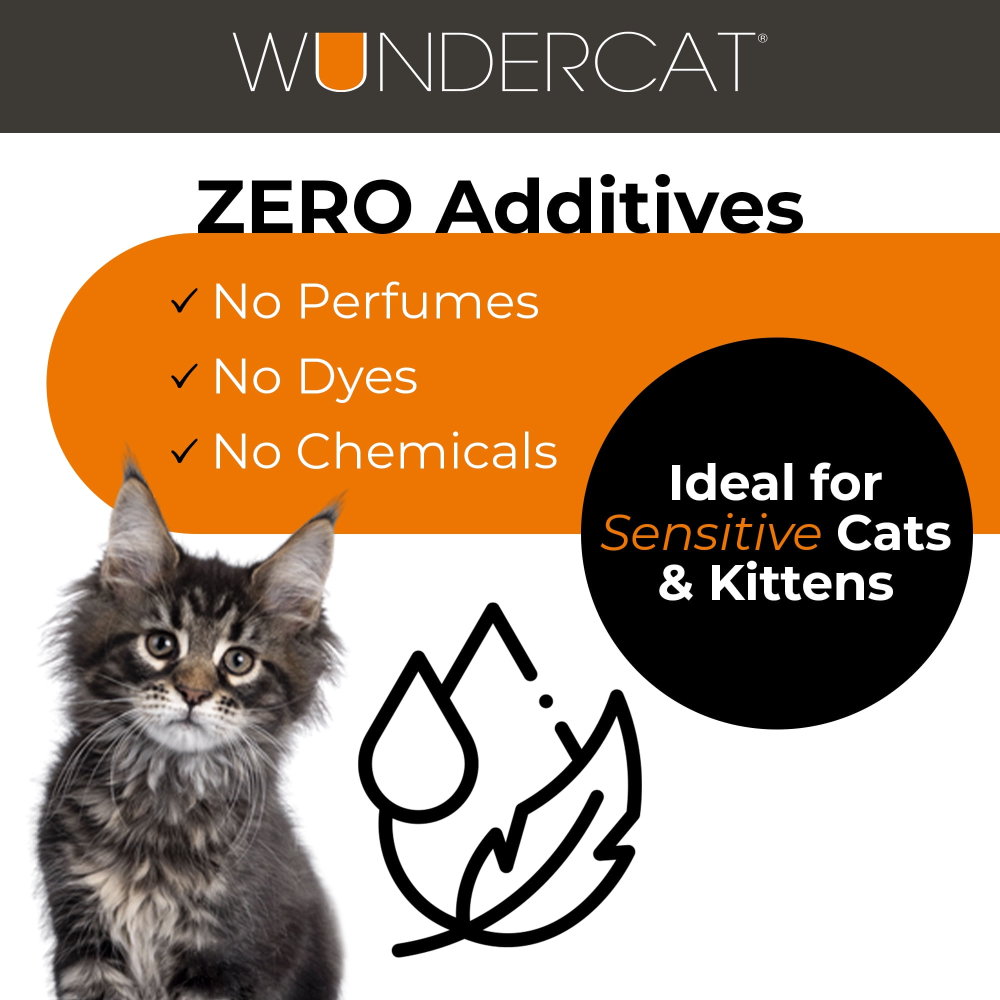 Progressive Planet Wundercat Non-Clumping Cat Litter, 22lbs - Lightweight & Food-Grade Diatomaceous Earth Litter - Superior Moisture & Odor Absorption - Low-Tracking
