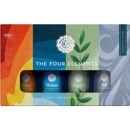 The Four Elements Essential Oil Collection Set of 4 | Includes Fire, Water, Earth, and Air Blends| 10ML