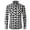 White, variant on Plaid Shirts for Men Red Flannel Shirt Long Sleeve Brushed Two Pocket Button Shirt for Spring Fall Khaki L