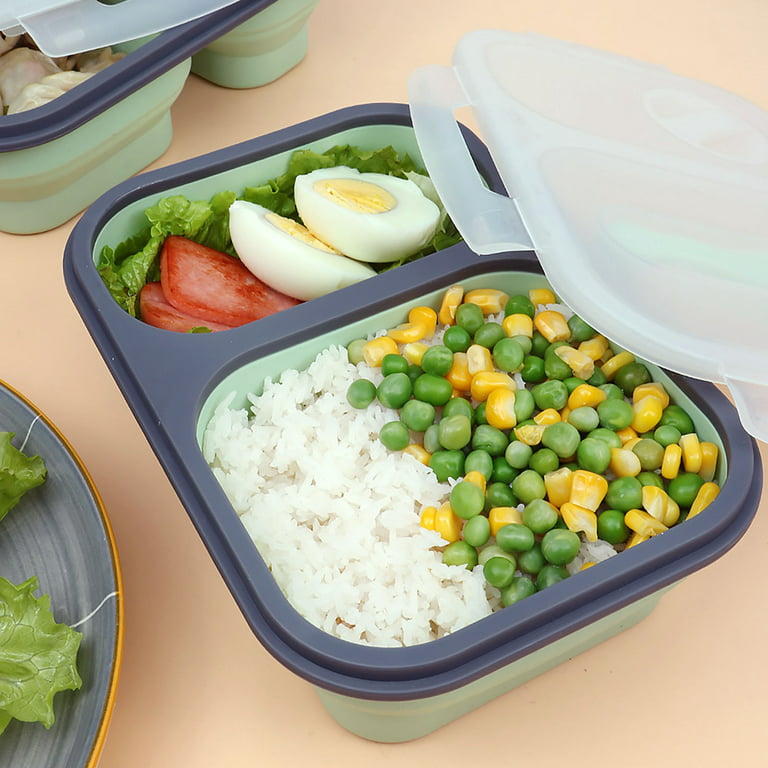 Rectangular silicone lunch box