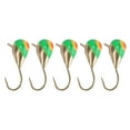 thumbnail image 2 of Kit De Plantillas De Pesca En Hielo, Anzuelos De Pesca En Hielo Anticorrosión Eficaces De Acero Con Alto Contenido De Carbono, 5 Piezas De Molienda Repetida Portátil Para Agua De, 2 of 7