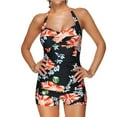 thumbnail image 1 of Traje de baño de bikini todo en uno cómodo sin espalda con estampado elegante para mujer OAVQHLG3B Store  lin121212, 1 of 4