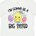 thumbnail image 4 of Inktastic Easter I'm Gonna Be a Big Sister with Purple and Pink Eggs Girls Toddler T-Shirt, 4 of 5