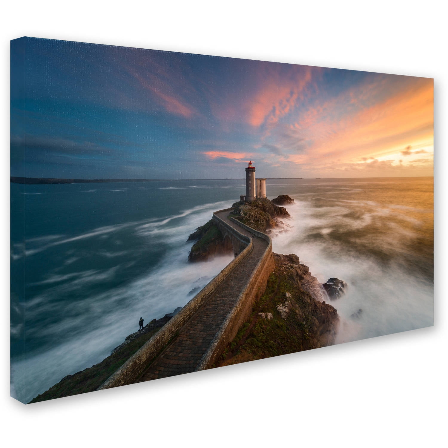 Trademark Fine Art "Last Rays in Brittany" Canvas Art by Mathieu Rivrin