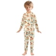 thumbnail image 3 of joogoo Cartoon Surfboard Dogs 2 Piece Long Sleeve Tee and Pants Cotton Pajama Set 5Y, 3 of 7