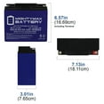 thumbnail image 2 of 12V 22AH GEL Battery Replacement for SeaLake FM12170, 2 of 6