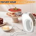 thumbnail image 5 of Hand Mixer 5 Speed Electric Cake Whisk Food Mixer Self-Control/Turbo Boost with 5 Stainless Steel Accessory Food Beater for Cake Bread one size, 5 of 5