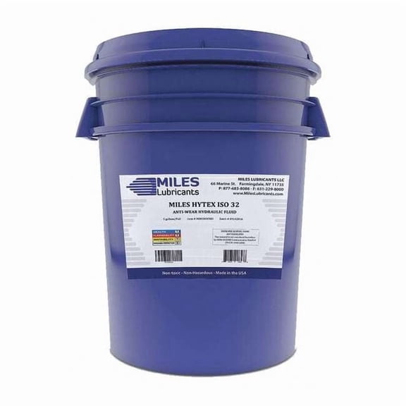 Miles Lubricants 5 gal Pail, Hydraulic Oil, 32 ISO Viscosity, 10W SAE M001000503
