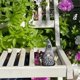thumbnail image 4 of Green Magical garden gnome ornaments, flower resin ornaments, 4 of 5