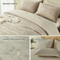 thumbnail image 5 of Davulos Khaki Tufted Comforter Set Queen Size 7 Piece Bed in a Bag Shabby Chic Boho Comforter and Sheet Set,All Season Soft Microfiber Geometric Bedding Sets, 5 of 8