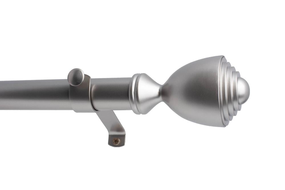 Tailor & Taylor Decorative Curtain Rod Metal Telescopic Drapery Hardware Set Adjustable Rod