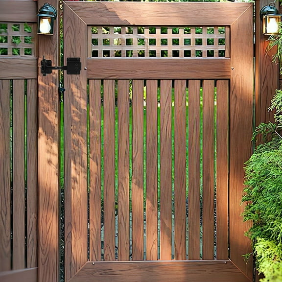 FONDOTIN Gate Latch Black 1Pack 4.6X1.6X0.6In